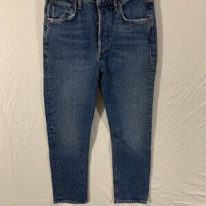 AGOLDE WOMENS STRAIGHT BUTTON ZIP  SZ (24)